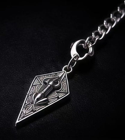 Handcrafted Gothic Silver Arrow Necklace | Dark Alternative Statement Jewelry